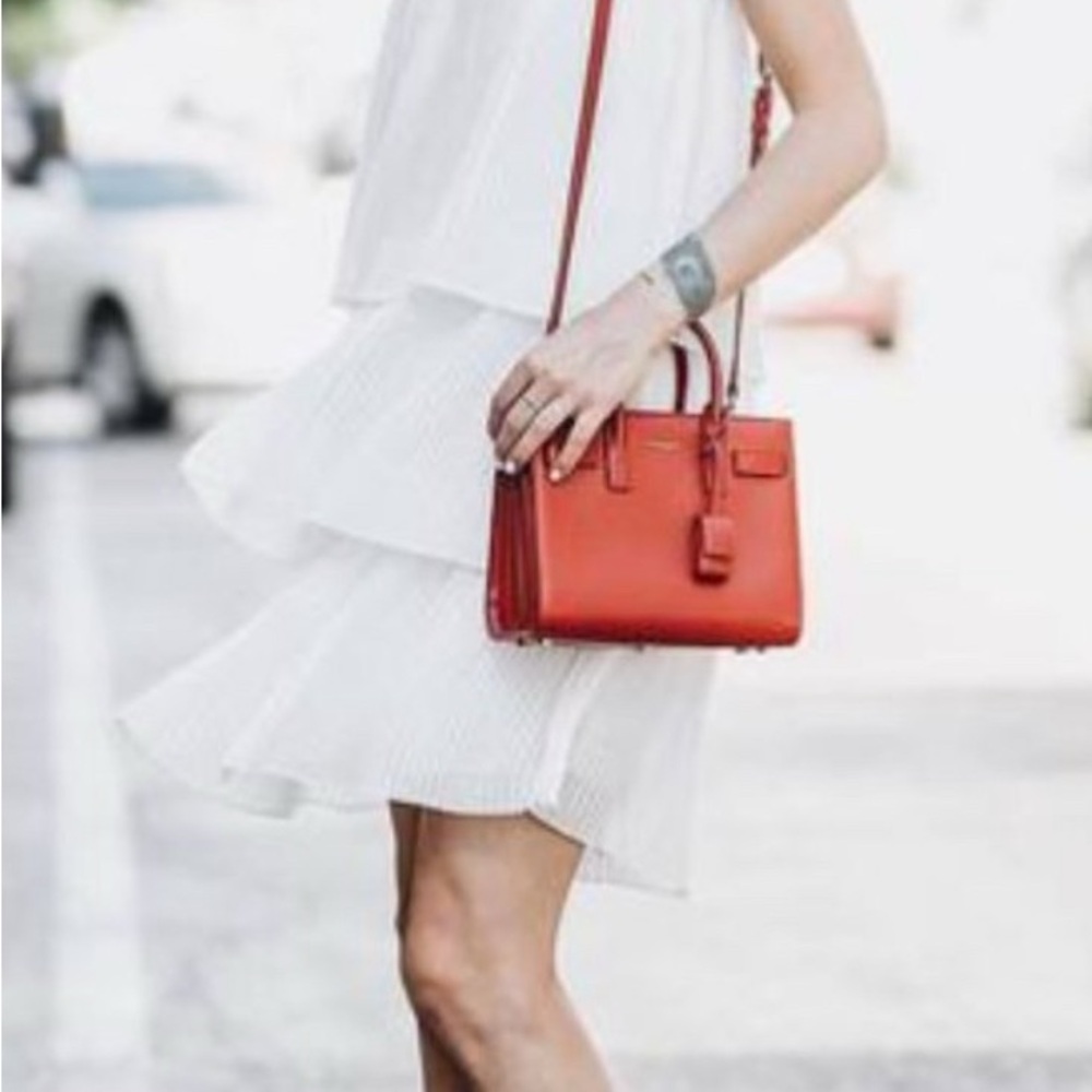 Chelsea28 White Tiered Dress